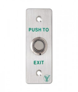 Buton de iesire incastrabil, iluminat cu LED albastru, PBK-814A(LED) - Img 2