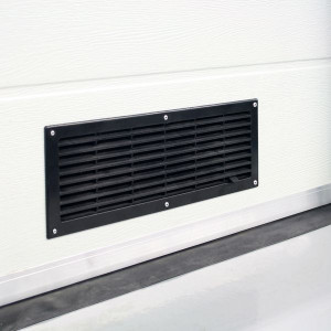 Grila aerisire pentru ventilatie cu rama neagra, 344 x 138 mm, 717FN-Black - Img 2