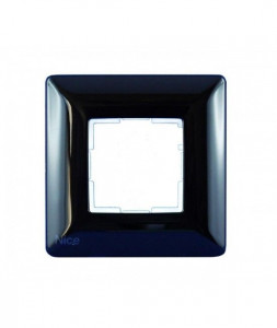 Placa patrata perete, Nice, negru, WSB