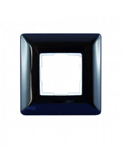 Placa patrata perete, Nice, negru, WSB