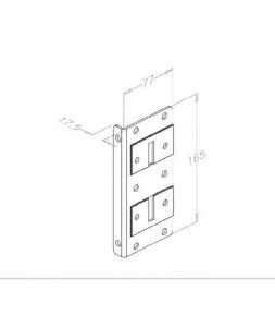 Suport inferior de rola, nereglabil, pentru sisteme cu arc in spate, ax rola 11mm, 295 kg, 431S - Img 2