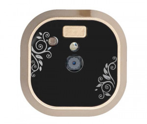 Vizor electronic cu ecran color TFT si buton pentru sonerie, camera: 0,3 megapixeli, DV-05-ch - Img 2