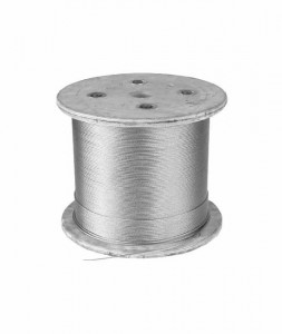 Cablu de ridicare, galvanizat cu fir de plastic in mijloc 1000m, max=295kg, 504-PP
