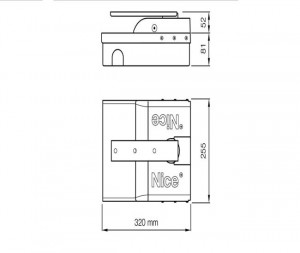 Kit automatizare ingropata pentru porti batante, Nice, S-FABKIT 2024, 2,3m, 24 Vcc, SFAB2024BDKCE - Img 2