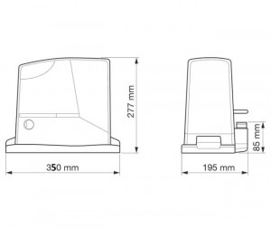 Kit automatizare poarta culisanta, Nice, ROAD400KIT, 24 VDC, 400kg, ROAD400KCE - Img 2