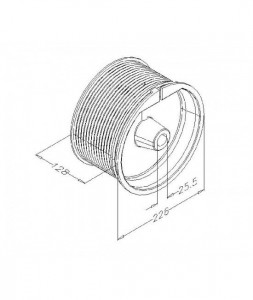 Tambur, pentru sistem normal H max. 10175mm , ax 1", max. 735kg, FFNL32 - Img 2
