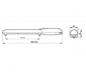 Kit automatizare poarta batanta, Nice, WINGO3524KIT, 3,5m, 24 Vdc, WINGO3524KCE - Img 2