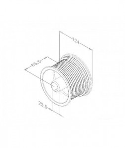 Tambur, pentru sistem normal H max. 3730 mm , ax 1", max. 340 kg, FF05NL12 - Img 2