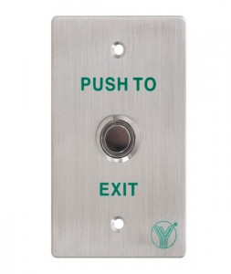 Buton de iesire incastrabil, iluminat cu LED albastru, PBK-814D(LED) - Img 3