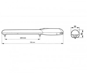 Kit automatizare poarta batanta, Nice, WINGO2024KIT, 2m, 24 Vdc, WINGO2024KCE - Img 2