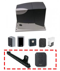 Kit automatizare poarta culisanta, 400 kg, Nice, ROBUSKIT 400, RB400KCE - Img 6
