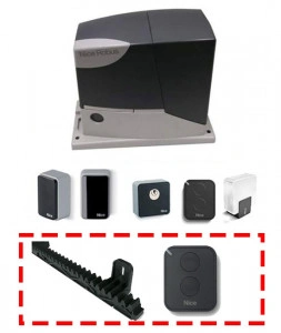 Kit automatizare poarta culisanta, 400 kg, Nice, ROBUSKIT 400, RB400KCE - Img 6