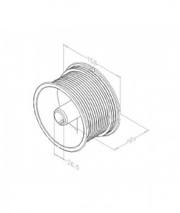 Tambur, pentru sistem normal H max. 5570mm , ax 1", max. 580kg, FFNL18 - Img 2