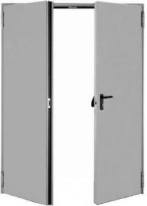 Usa metalica multifunctionala, cu 2 canate, 1600 x 2050