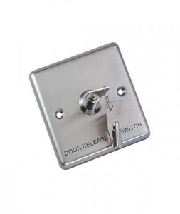 Buton incastrabil din inox, cu cheie, YKS-850S