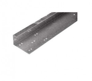 Capac capat panou industrial galvanizat, gaurit 40mm / 610mm, 40E610