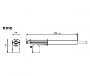 Kit automatizare poarta batanta, Nice, TOO EASYKIT, 4,5m, 250 kg, 230Vca, TOO4500KCE - Img 2