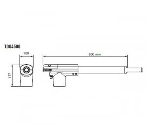 Kit automatizare poarta batanta, Nice, TOO EASYKIT, 4,5m, 250 kg, 230Vca, TOO4500KCE - Img 2