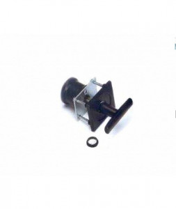 Maner negru din metal pentru usi garaj, panou 37-42mm, 665-40BL