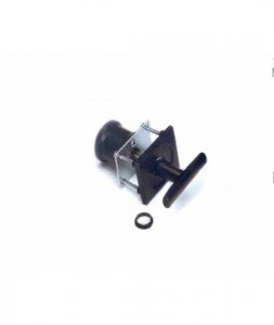 Maner negru din metal pentru usi garaj, panou 37-42mm, 665-40BL