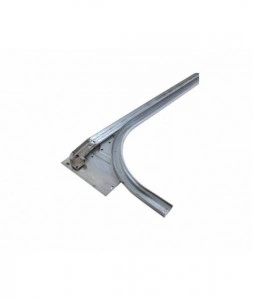 Set sina orizontala, cu placa laterala, pt. arc spate galvanizata, 2'', curbata, H= 2500 mm, RSCH50