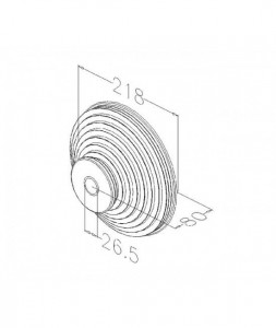 Tambur, pentru sistem vertical H max. 3300mm ax 1", max.500kg, FFVL11 - Img 2