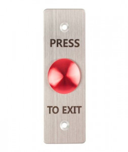 Buton de iesire incastrabil/aplicabil cu carcasa,rosu, NO/NC, FMB-C-25SS-2-rd