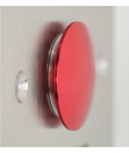 Buton incastrabil/aplicabil cu carcasa, NO/NC, rosu,FMB-B-25SS-2-rd