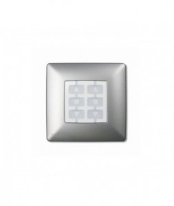Placa patrata perete, Nice, aluminiu, WSA
