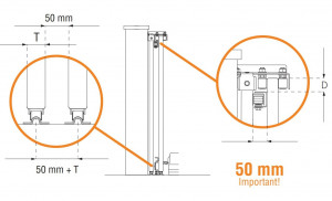 Sistem poarta culisanta telescopica, deschidere max 4m. 300 kg, KA5100.004 - Img 3