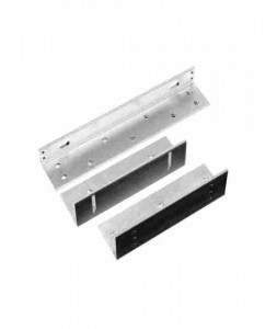 Suport inoxidabil din duraluminiu pentru montarea electromagnetilor de 500kgf cu buzzer la usi cu deschidere in interior, MBK-500ZL-BZ