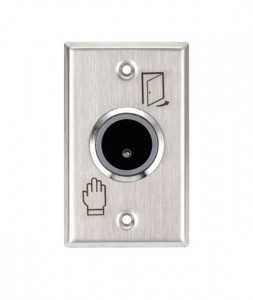 Buton de iesire incastrabil/aplicabil, fara atingere, 12Vcc, NO/NC, LED stare suplimentar, ISK-801E - Img 2