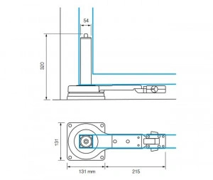 Motor automatizare poarta batanta, Nice OLTRE 1824, 1,8m, 100kg, OLTRE1824 - Img 2