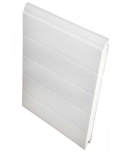 Panou tip sandwich pentru usi de garaj sectionale, grosime 40 mm, alb 9010, dungi orizontale