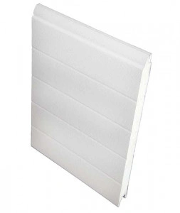 Panou tip sandwich pentru usi de garaj sectionale, grosime 40 mm, alb 9010, dungi orizontale