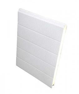 Panou tip sandwich pentru usi de garaj sectionale, inaltime 610 mm, alb 9010, per metru liniar