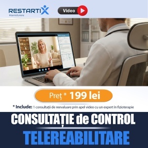 Consultație de control Telereabilitare - Apel Video cu Fizioterapeut RestartiX