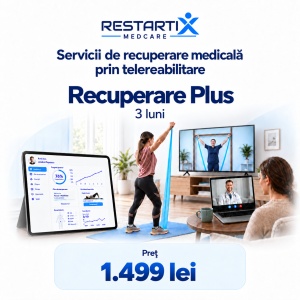 Servicii de recuperare medicală prin telereabilitare – RestartiX MedCare - Recuperare Plus - 3 luni - 1499 lei