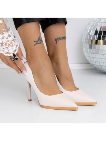 Παπούτσια στιλέτο Vidoya Μπεζ - Img 2