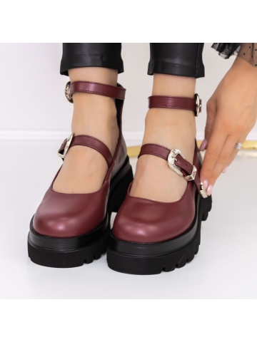 Γυναικεία casual παπούτσια Etacrys Βουργουνδία - Img 2