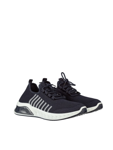 Ανδρικά αθλητικά παπούτσια μπλε από ύφασμα Dulis - Img 3