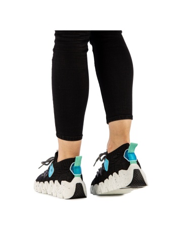 Γυναικεία αθλητικά παπούτσια Briela μαύρα με λευκό - Img 3