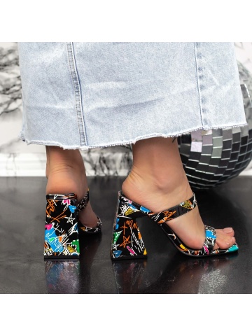 Γυναικείες παντόφλες με τακούνια Cusina Μαύρο - Img 5