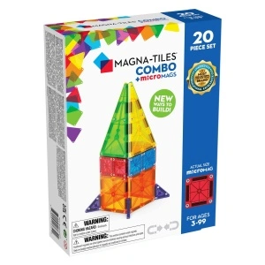 Magna Tiles - Combo + microMAGS - 20 piese