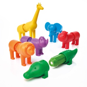 Primele Mele Animale Safari, Joc Magnetic de Construcție, 18 Piese - SmartMax - Img 2