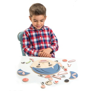 Joc din Lemn pentru Recunoașterea Emoțiilor – What’s Up? 32 Piese - Tender Leaf Toys - Img 4