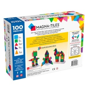 Magna Tiles - Clear Colors - set magnetic 100 piese - Img 6