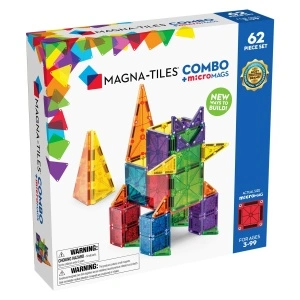 Magna Tiles - Combo + microMAGS - 62 piese