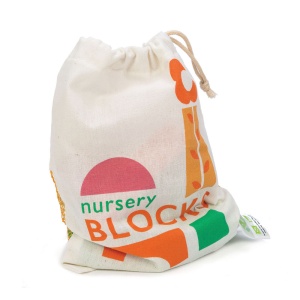 Cuburi din Lemn pentru construit cu tematica Gradina – Nursery Blocks cu Funcții și Imagini - Tender Leaf Toys - Img 4