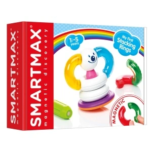 Primele Meu Turn cu Inele, Joc Magnetic Senzorial, 10 Piese - SmartMax